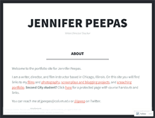 Tablet Screenshot of jenniferpeepas.com